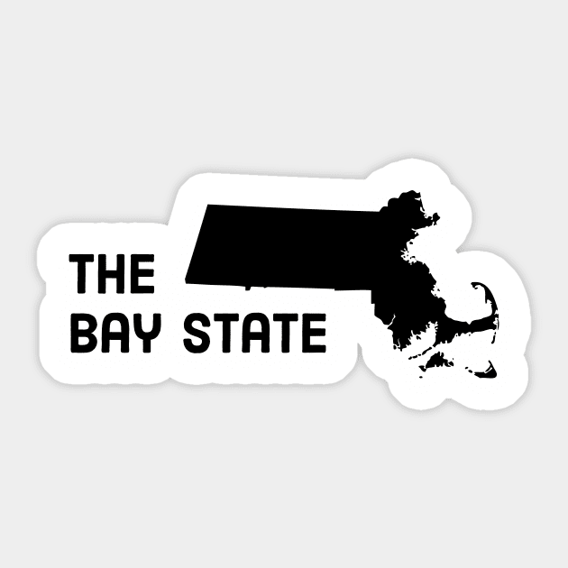 Massachusetts - The Bay State Sticker by whereabouts